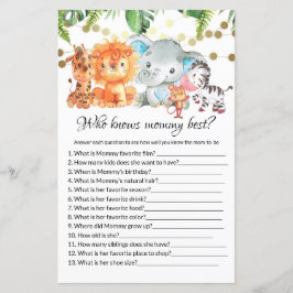 Wie kent mammie beste Baby shower Games