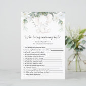 Wie kent mammie beste Baby shower Games (Staand voorkant)