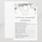 Wie kent mammie beste Baby shower Games (Voorkant / Achterkant)