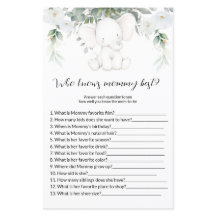 Wie kent mammie beste Baby shower Games