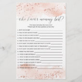 Wie kent mammie beste game waterverf roos goud (Voorkant)