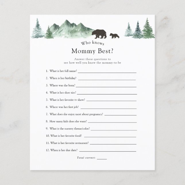 Wie kent mammie het beste (Voorkant)