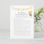 Wie kent mammie-to-be Game Boy Teddy Bear Kaart (Staand voorkant)