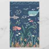 Wie kent mammiespel onder het Zee Baby shower Flyer (Achterkant)