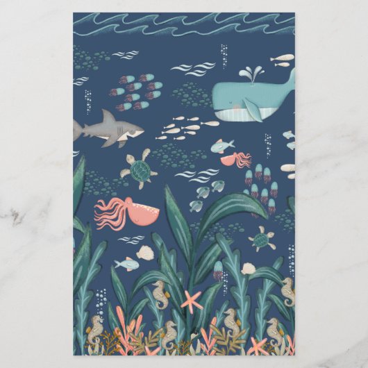 Wie kent mammiespel onder het Zee Baby shower Flyer (Achterkant)