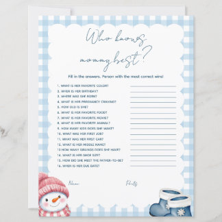 Wie Kent Moeders Beste Winter Baby Shower Spel