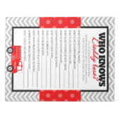 Wie kent papa beste vuurwagen spel - 40 Pack Notitieblok (Voorkant)