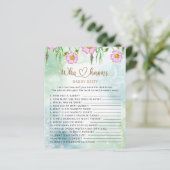 Wie kent papa de beste wildbloem-baby shower (Staand voorkant)