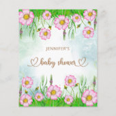 Wie kent papa de beste wildbloem-baby shower (Achterkant)