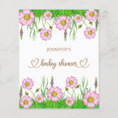 Wie kent papa de beste wildbloemen baby shower gam (Achterkant)