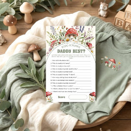 Wie kent papa het beste Baby Shower spelkaart