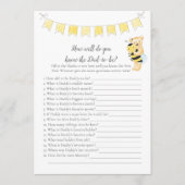 Wie kent papa-to-be Game Boy Teddy Bear Kaart (Voorkant)