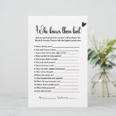 Wie kent ze het beste Vrijgezellenfeest spel (Staand voorkant)