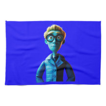 "Wie kijkt er naar jou" Keukendoek