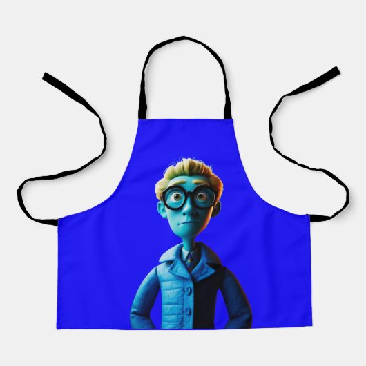 Wie kijkt er naar jou?" Schort (Voorkant)