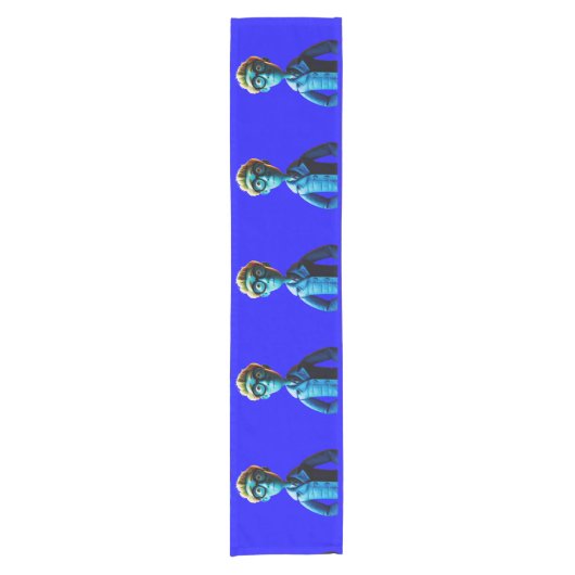 Wie kijkt er naar jou? - Table Runner Korte Tafelloper (Voorkant)