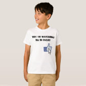 Wie kijkt in (jaar) t-shirt (Voorkant volledig)