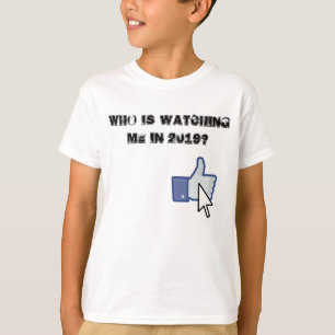 Wie kijkt in (jaar) t-shirt