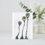 Wie kijkt naar je? Surrealistisch Briefkaart (Staand voorkant)