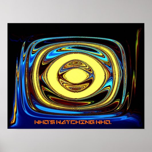 Wie kijkt naar Wie. Poster (Voorkant)