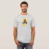 Wie kijkt wie? Birder Watcher Hobby T-shirt (Voorkant volledig)