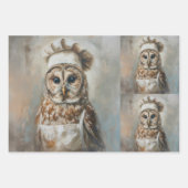 Wie kookt voor u Uil Decoupage papier Inpakpapier Vel (Voorkant 3)