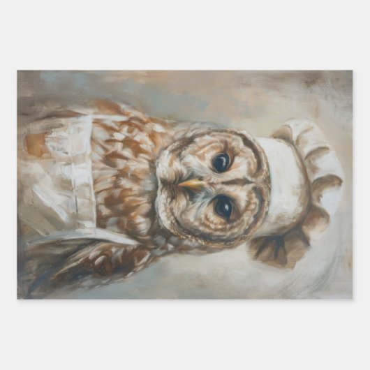 Wie kookt voor u Uil Decoupage papier Inpakpapier Vel (Voorkant)