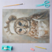 Wie kookt voor u uil decoupage tissuepapier (Craft)