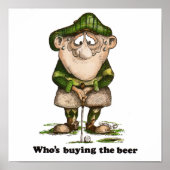 Wie koopt de bier poster (Voorkant)