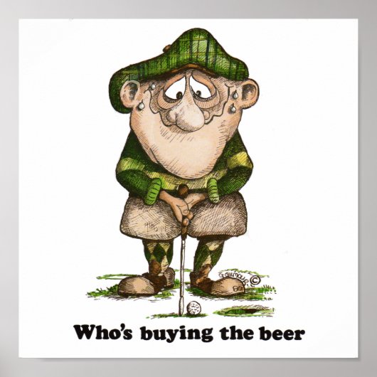 Wie koopt de bier poster (Voorkant)