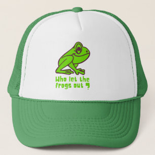 WIE LAAT DE FROGS EEN grappige kikkerpun VERLATEN Trucker Pet