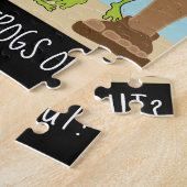 WIE LAAT DE FROGS UIT?  Puzzle voor kinderen Legpuzzel (Zijkant)