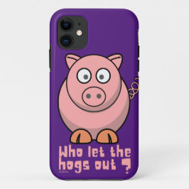 WIE LAAT DE HOGS EEN grappige varkensdraai VERLATE Case-Mate iPhone Case
