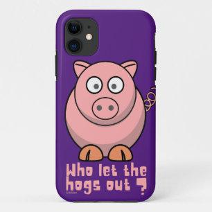 WIE LAAT DE HOGS EEN grappige varkensdraai VERLATE Case-Mate iPhone Case