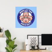 Wie laat de Hogs eruit Poster (Thuiskantoor)