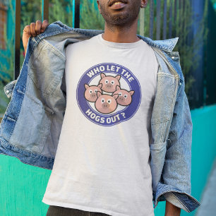 Wie laat de Hogs eruit T-shirt