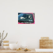 Wie laat de honden los? Poster (Keuken)