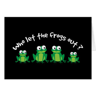 Wie laat de kikkers eruit?