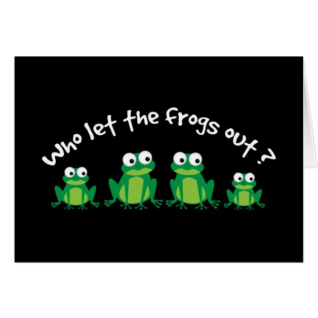 Wie laat de kikkers eruit? (Voorkant Horizontaal)