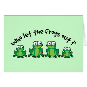 Wie laat de kikkers eruit?