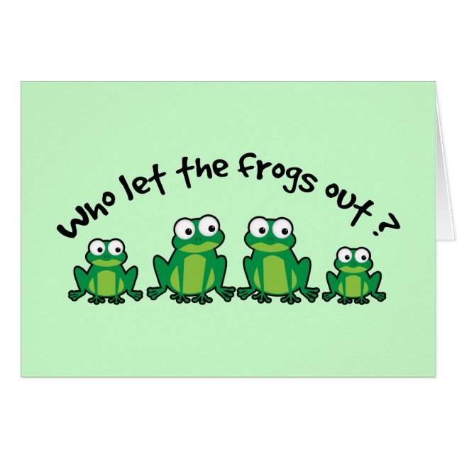 Wie laat de kikkers eruit? (Voorkant Horizontaal)