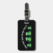 Wie laat de kikkers eruit? bagagelabel (Voorkant verticaal)