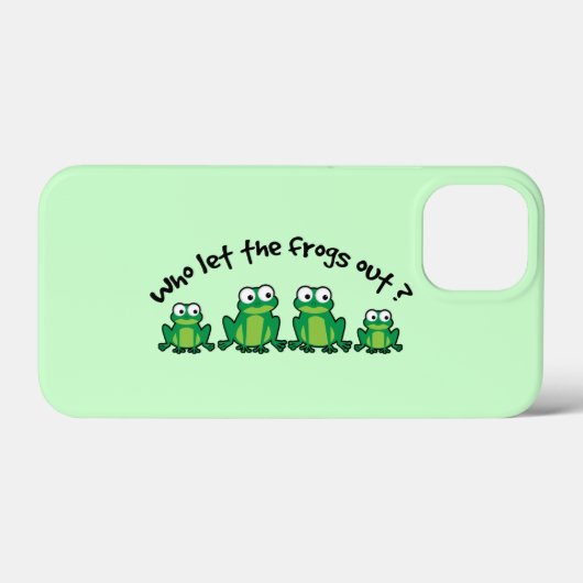 Wie laat de kikkers eruit? Case-Mate iPhone case (Achterkant (horizontaal))