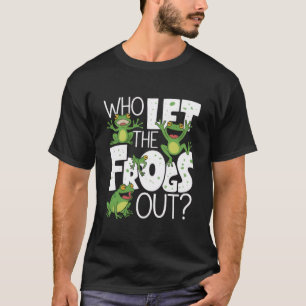 Wie Laat De Kikkers Los Leuke Amfibieën Liefhebber T-shirt