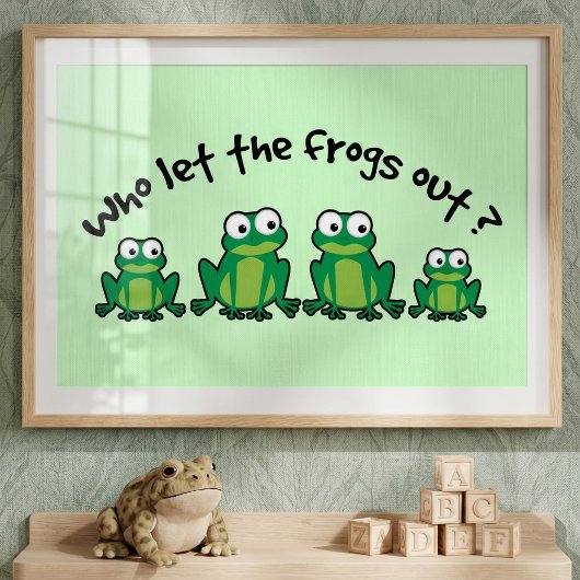 Wie Laat De Kikkers Los? Poster