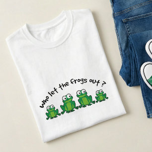 Wie Laat De Kikkers Los Puns - Grappige Groene Car T-shirt