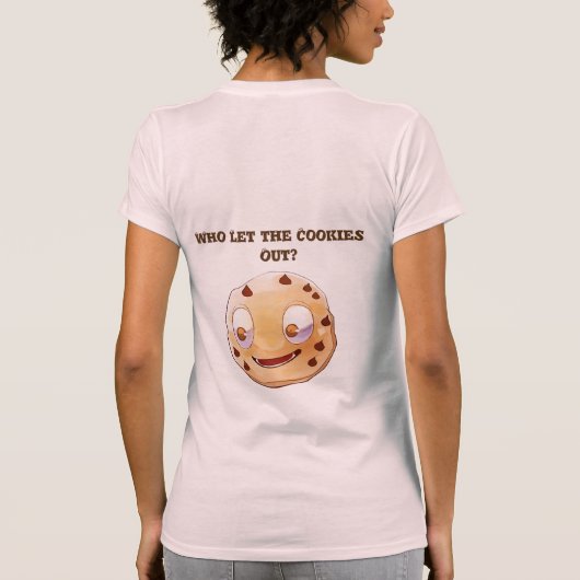 Wie laat de koekjes eruit? t-shirt (Achterkant)