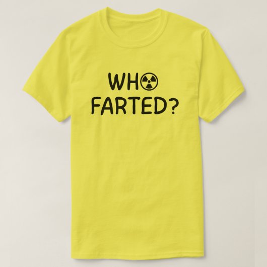 Wie Laat Een Scheet? T-shirt (Design voorkant)