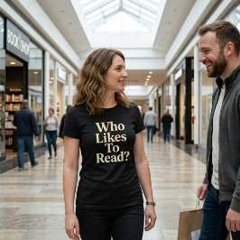 Wie leest er graag? Lezen T-shirt