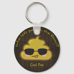 Wie liet 'coole' poo achter op de vloer? sleutelhanger